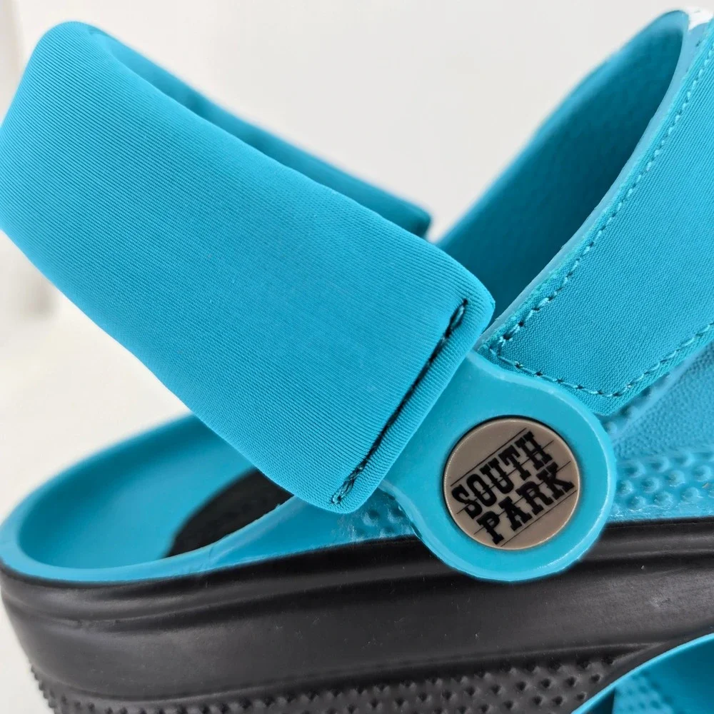 Crocs South‎ Park Randy Marsh Classic Clog Teal Blue Mens 8 Womens 10 211502-90H